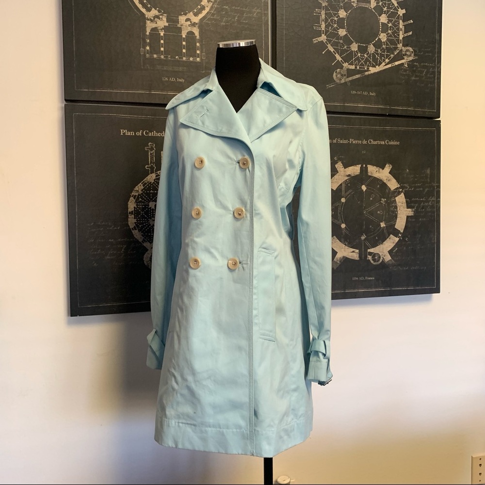 BANANA REPUBLIC BABY BLUE RAIN PEACOAT